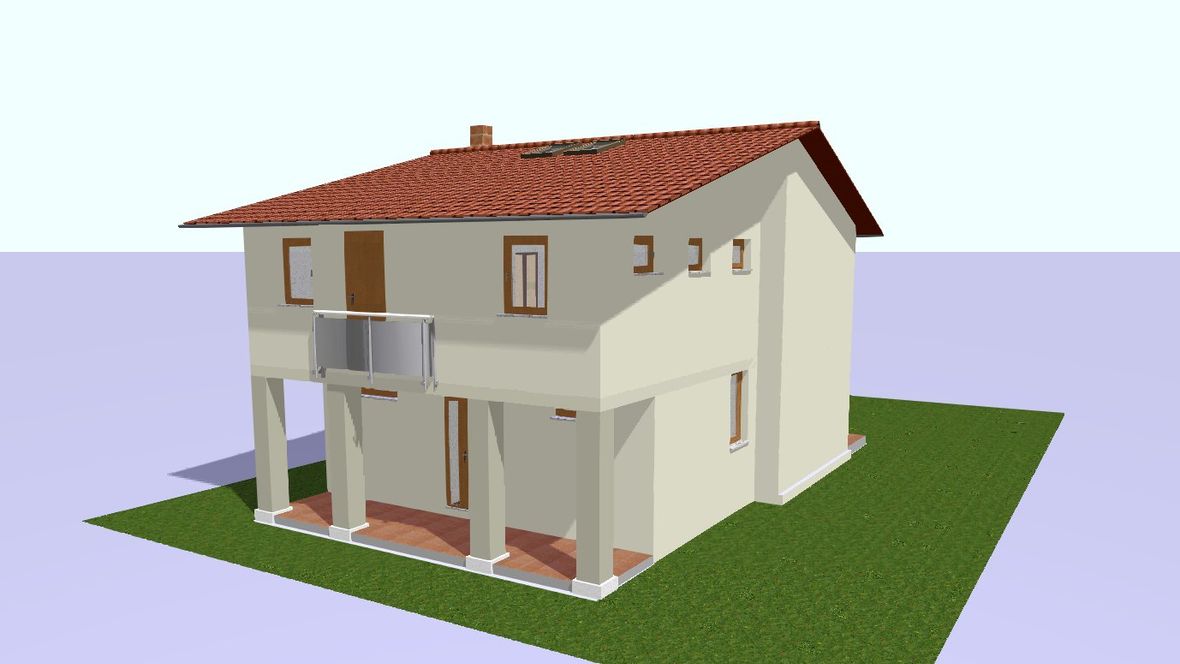 Dom s jednodouchou strechou