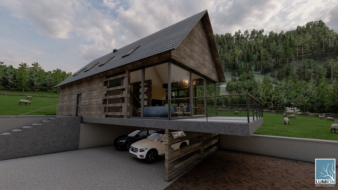 Gazdovstvo pod horou - novostavba Záskalie