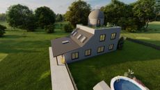 Rodinný dům s hvězdárenskou kopulí