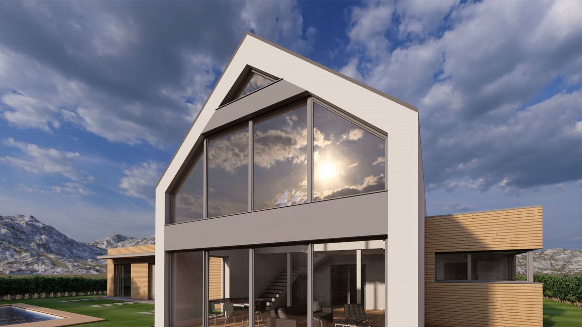 Novostavba rodinného domu a jeho rekonstrukce na kavárnu s restaurací